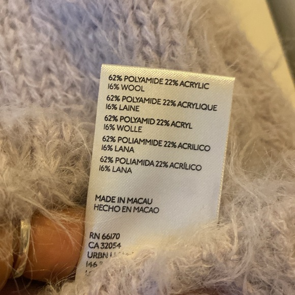 Free People Flurry Sweater NWOT In Lilac Frost - Picture 8 of 8